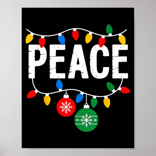 I Come In Peace Matching Family Christmas Couple  Poster (Voorkant)