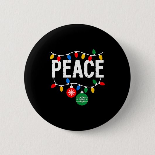 I Come In Peace Matching Family Christmas Couple  Ronde Button 5,7 Cm (Voorkant)