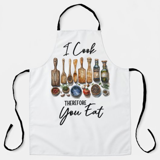 I Cook, Therefore You Eat Schort (Voorkant)