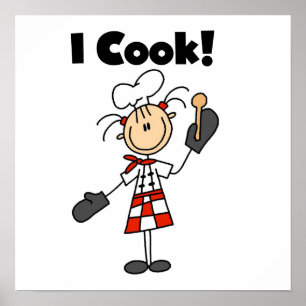 I Cook - Vrouw Chef Poster