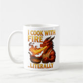 I Cook With Fire... Literally Dragon Chef Fantasy Koffiemok (Links)