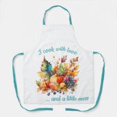 I cook with love on Thanksgiving Schort (Voorkant)