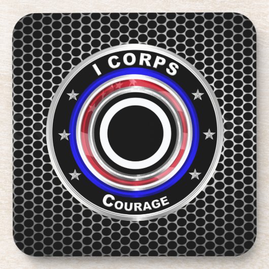 I Corps "America's Corps" Bier Onderzetter (Voorkant)