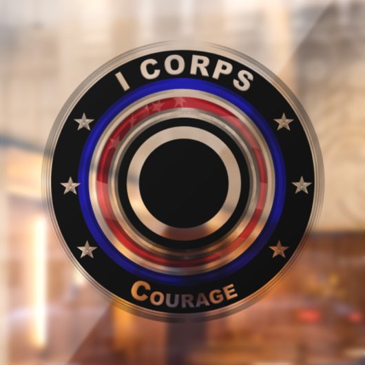 I Corps "America's Corps" Raamsticker (Vel 2)