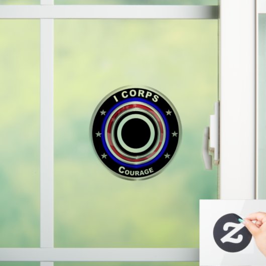 I Corps "America's Corps" Raamsticker (Huis)
