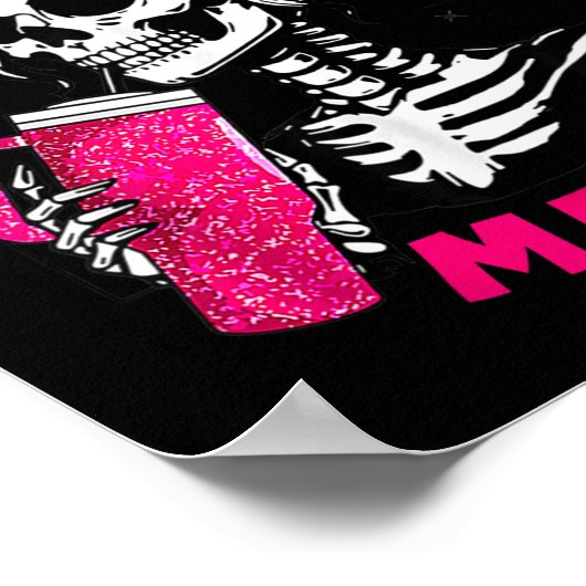 I Could Be Meaner Funny Skeleton _1  Poster (Hoek)