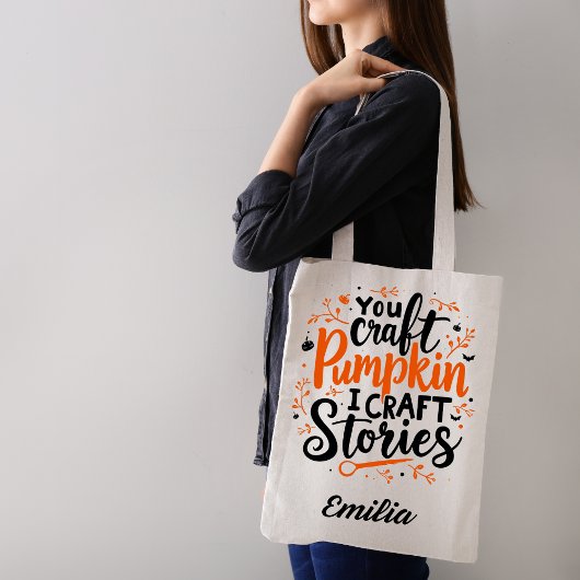 I Craft Stories Canvas tas voor schrijver Hallowee