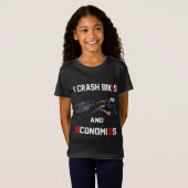 I Crash Bikes and Economies Joe Biden Falling off T-shirt (Voorkant volledig)