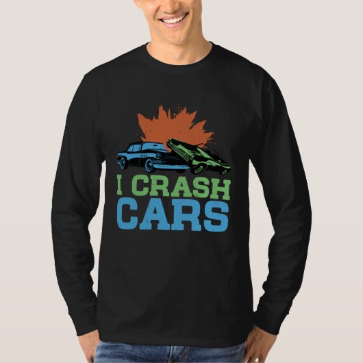 I Crash Cars T-shirt (Voorkant)