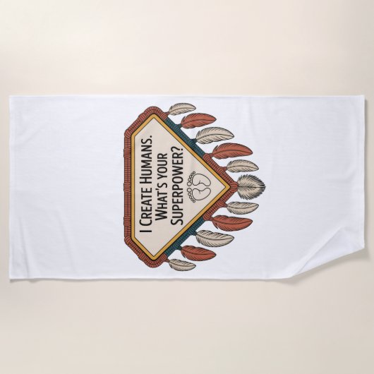 I Create Humans. What’s Your Superpower Strandlaken (Voorkant)