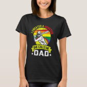 I Created A Monster She Call Me Dad Softball Baseb T-shirt (Voorkant)