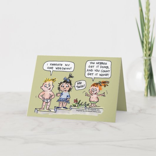 I Creëer Mijn eigen Wenskaart Kaart (Voorkant)