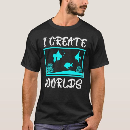 I Creëer Worlds Aquarian Aquarium T-shirt (Voorkant)