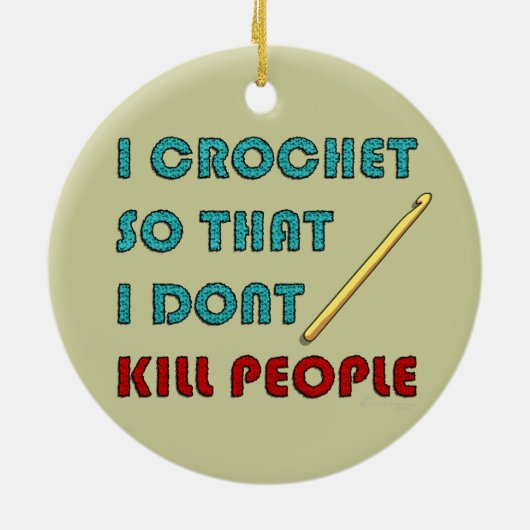 I Crochet, Keramisch Ornament (Achterkant)