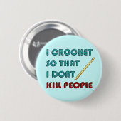 I Crochet, Ronde Button 5,7 Cm (Voorkant /achterkant)
