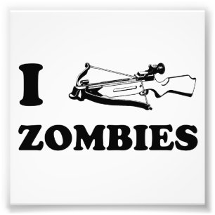 I Crossbow Zombies Foto Afdruk