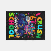 I Crush 67 Days Of School Monster Truck Meme Slang Fleece Deken (Voorkant (Horizontaal))