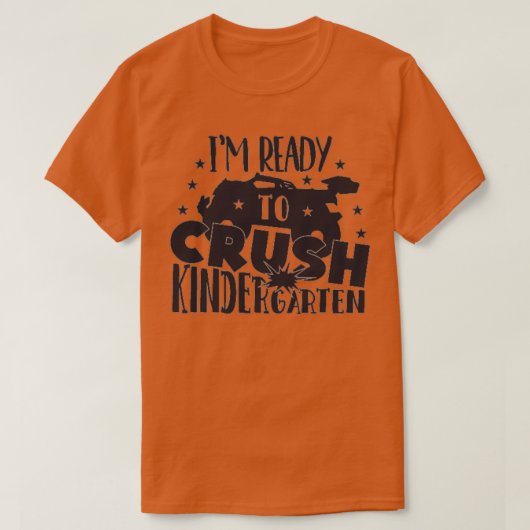 I Crush Kindergarten Monster Truck Afstuderen 20 T-shirt (Design voorkant)