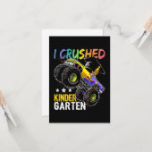I Crush Kindergarten Monster Truck Kaart (Voorkant / Achterkant in situ)