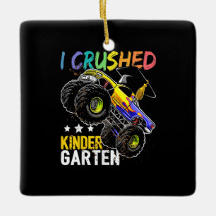 I Crush Kindergarten Monster Truck Keramisch Ornament