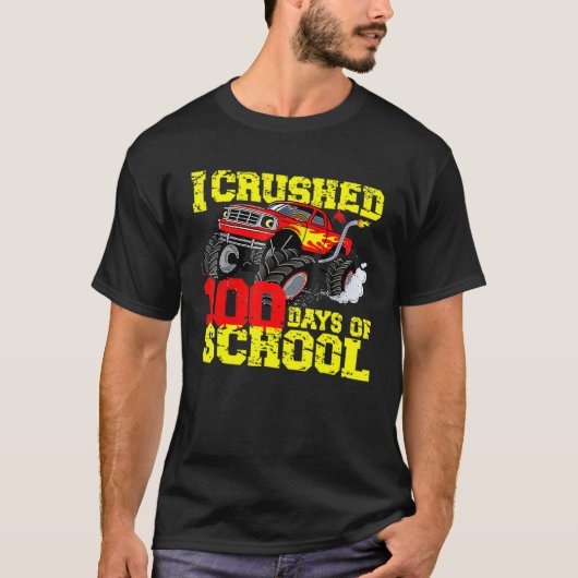 I Crushed 100 Days Of School Happy 100th Day Stude T-shirt (Voorkant)