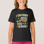 I Crushed 100 Days Of the School Funny Student T-shirt (Voorkant)