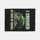 I Crushed 67 Days Of School 6 7 Meme Funny Six Sev Fleece Deken (Voorkant (Horizontaal))