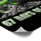 I Crushed 67 Days Of School 6 7 Meme Funny Six Sev Poster (Hoek)