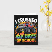 I Crushed 67 Days Of School Funny Meme Gen Z Stude Kaart (Gele Bloem)