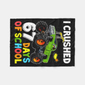 I Crushed 67 Days Of School Funny Six Seven Meme B Fleece Deken (Voorkant (Horizontaal))
