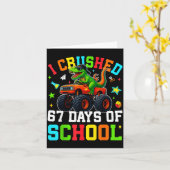 I Crushed 67 Days Of School Funny Six Seven Meme B Kaart (Gele Bloem)