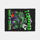 I Crushed 67 Days Of School Monster Truck Funny 67 Fleece Deken (Voorkant (Horizontaal))