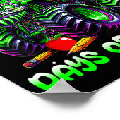 I Crushed 67 Days Of School Monster Truck Funny 67 Poster (Hoek)