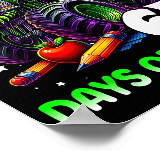 I Crushed 67 Days Of School Teachers Monster Truck Poster (Hoek)