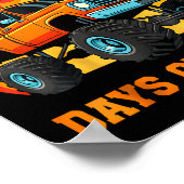 I Crushed 67 Plus 33 Days Of School Truck Teacher  Poster (Hoek)