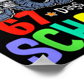 I Crushed 67th Day Of School Monster Truck 67 Days Poster (Hoek)