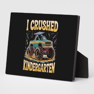 I Crushed Kindergarten Monster Truck Graduation Fotoplaat