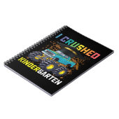 I Crushed Kindergarten Monster Truck Graduation Notitieboek (Linkerzijde)