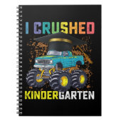 I Crushed Kindergarten Monster Truck Graduation Notitieboek (Voorkant)