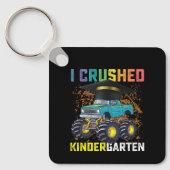 I Crushed Kindergarten Monster Truck Graduation Sleutelhanger (Voorkant)