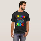I Crushed Pre-K Monster Truck Graduation Cap Shirt (Voorkant volledig)