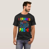 I Crushed Pre-K Monster Truck Graduation Cap Shirt (Voorkant volledig)