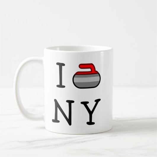 I Curl NY ~ Ardsley Coffee Mok (Links)