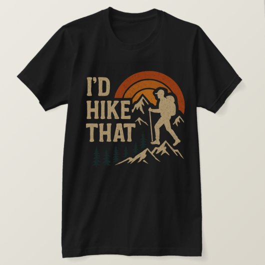 I’d Hike  T-shirt (Design voorkant)
