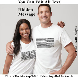 I’d Rather Be Asleep Hidden Message 086 Funny  T-shirt