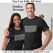 I’d Rather Be Asleep Hidden Message 086W Funny T-shirt