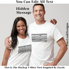 I’d Rather Be At Home Hidden Message 084 Funny T-shirt