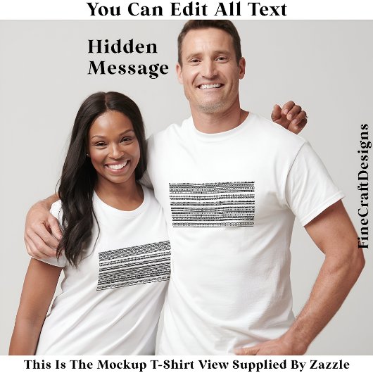 I’d Rather Be At Home Hidden Message 084 Funny T-shirt