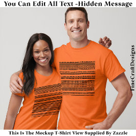 I’d Rather Be At Home Hidden Message 084BM Funny T-shirt