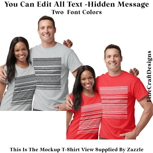 I’d Rather Be At Home Hidden Message 084WL Funny T-shirt